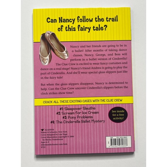 The Cinderella Ballet Mystery Nancy Drew Clue Crew Book 4 Carolyn Keene Kids - Picture 2 of 4